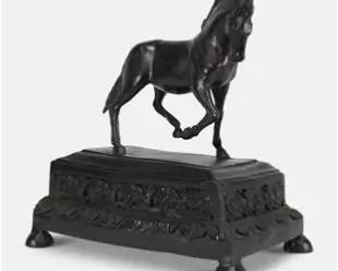 Antique Bronze Horse Sculpture In the Manner of Francesco (Cecco Bravo) Montelatici