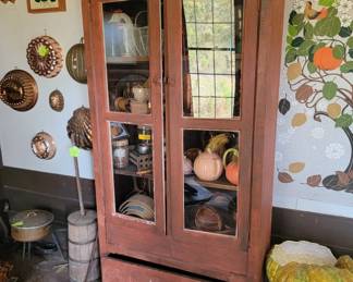 Primitive wood cabinet