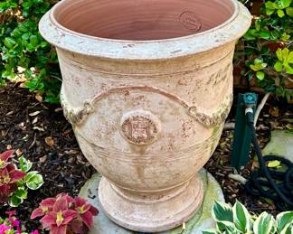 Large Flower Pot from France by LaMadeleine