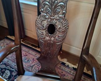 Detail of dining chairs 