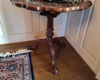 Ornate scalloped table