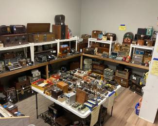 Antique & Vintage Radios, Receivers, Morse Code Keys, Transistor Testers and too much to list!