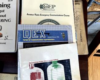 Ham Radio and refrigeration books. 