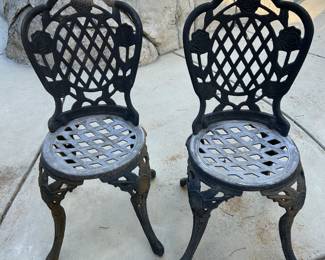 wrought iron chairs