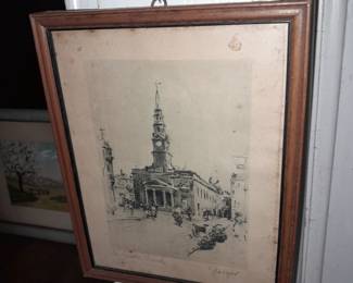 Antique, Vintage, & Contemporary Framed Artwork