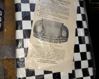 GENUINE VINTAGE VOLKSWAGON HOOD BRA COVER W/ INSTRUCTIONS