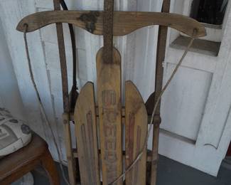 Antique Wooden Sled