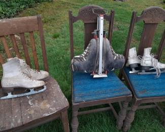 Vintage Decorative Ice Skates