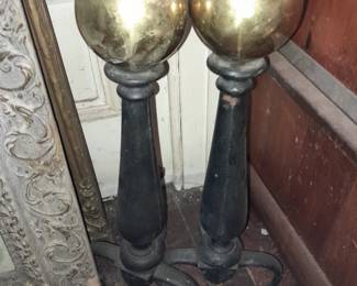 Antique Fireplace Andirons