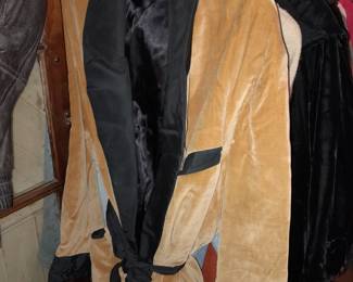 Vintage Velvet & Satin Smoking Jacket