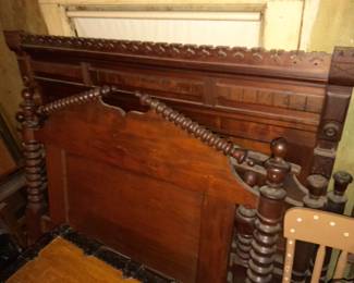 Assorted Antique Headboards, Footboards, & Bed Frames