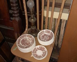 China Set W/ Wooden Chair