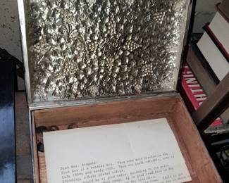 Antique Silver Plated Sardine Box