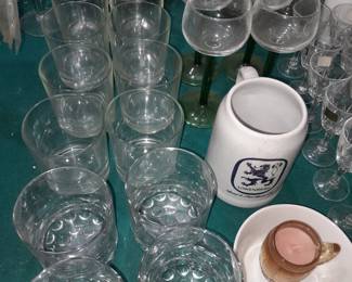 Assorted Glassware, China, Dishware, Etc.