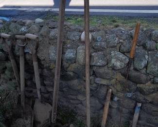 Assorted Antique Hand Tools & Rusty Gold
