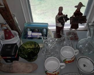 Assorted Crystal, Glassware, China, Etc.