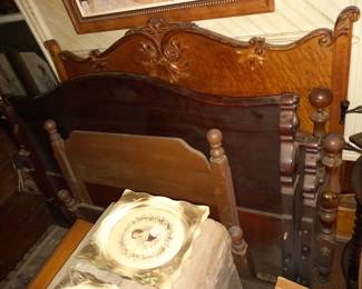 Antique Wooden Headboards, Footboards, & Side Boards