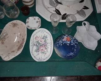 Assorted Glassware, China, Dishware, Etc.