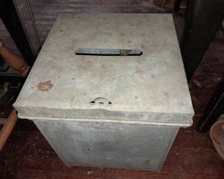 Vintage Steel Election Voting Box