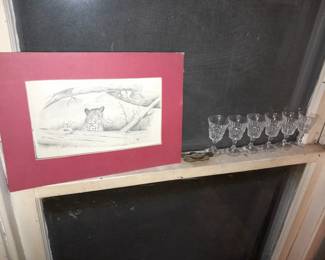 Mini Crystal Cordial Glasses