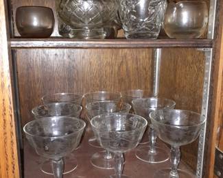 Assorted Kitchen Contents (Glassware, China, Pots & Pans, Dishware, Etc.)