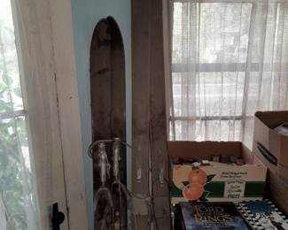 Antique Wooden Skiis