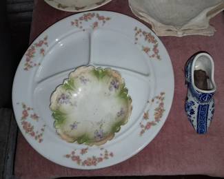 Antique Restaurantware Divided Plate