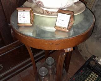 Soup Toureen W/ Mirrored Wooden Table