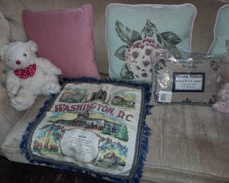 Vintage Washington DC Fringe Pillowcase