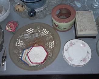 Assorted Crystal, Glassware, China, Etc.