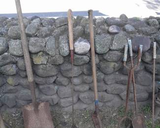 Assorted Antique Hand Tools & Rusty Gold