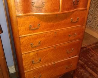 Antique Wooden Dresser W/ Mirror