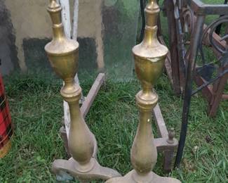 Antique Fireplace Andirons