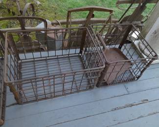 Antique Cast Iron Crates