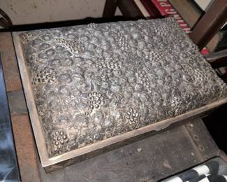 Antique Silver Plated Sardine Box