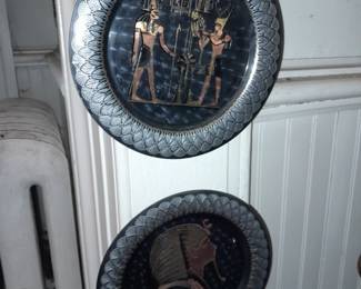 Decorative Hanging Etched Plates