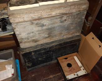 Antique Wooden Steamer Trunks