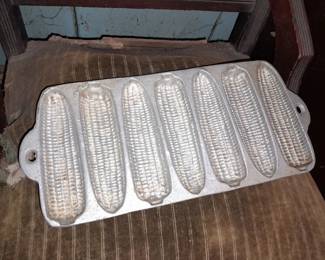 Antique Cast Iron Corn Cob Baking Mold