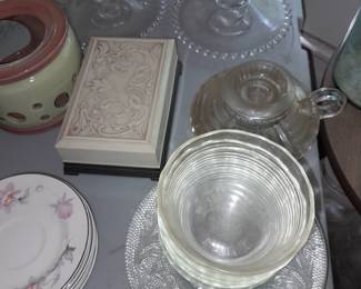 Assorted Crystal, Glassware, China, Etc.