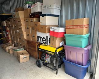 Antique Tea Leaf stoneware collection located in Sycamore, IL. Samples are available at the sale for viewing. Generator is not for sale.