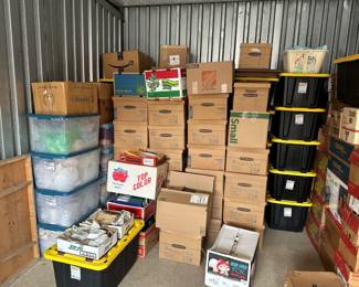 Antique Tea Leaf stoneware collection located in Sycamore, IL. Samples are available at the sale for viewing.