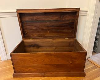 Heavy old growth walnut handcrafted chest