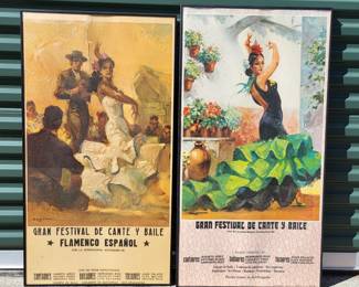 Two Gran Festival Flamenco Dancer Framed Wall Posters