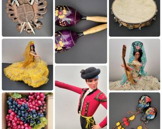 Spanish Decor, Flamenco Dolls, Maracas, Tambourines More