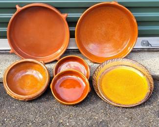 Terracotta Pottery Cookware Bowls Plates