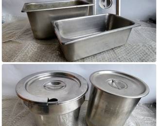 Various Steam Table Pans Lids