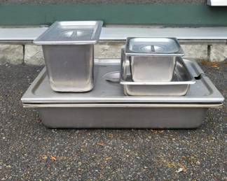 Various Size Steam Table Pans Lids