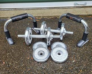 Push Up Bars Bollinger Barbells 3lb  5lb Weights