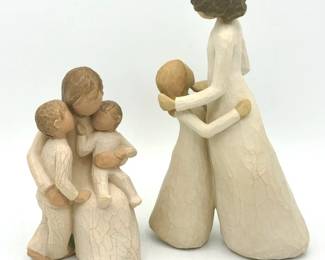 (2) Family Willow Tree Figurines
