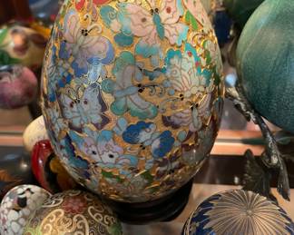 Cloisonne Eggs Assorted Sizes